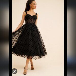knee length dresses for ladies Vintage Y2K Navy Milkmaid Mesh Mini Dress main image 0